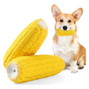 Soft and Tough Latex Corn Chew Toy, Pet Squeaky Toy for Attracting Dogs' Attention