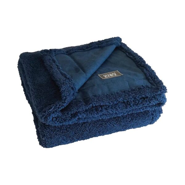 Soft and Waterproof Dog Blanket for Reversible Faux Suede and Soft Fleece