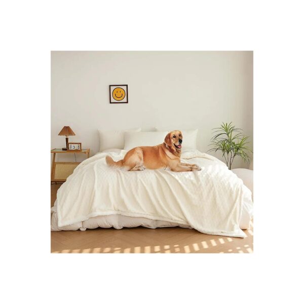 Softest Fleece, Machine Washable, Perfect for Pet Bed or Sofa