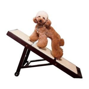 Softwood Brown Folding Pet Ramp For Small Pets Up To 150 Pounds