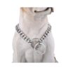 Solid Metal Stainless Steel Heavy Duty Chain Collar for Medium Dogs 15MM 18 inches