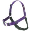 Solid Purple Polyester Harnesses for Wide Chested Medium Large Dogs