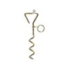 Solid Steel Ground Anchor with Spiral Design and Swivel Ring for Camping