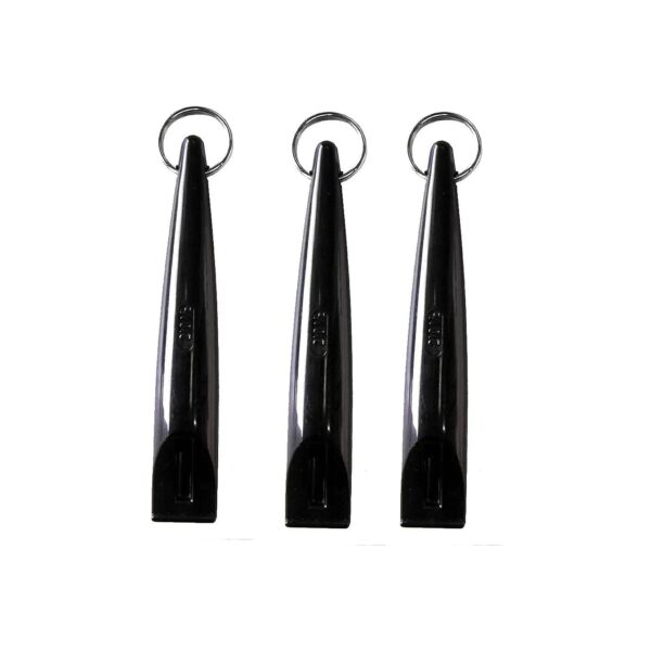 Solid Tone Dog Whistle 2105 High Frequency 3 Pack Black