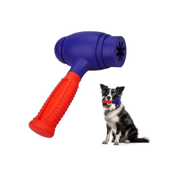 Solving Dog Puzzle Toys for Medium Large Dogs - Durable Rubber Toys with Hidden Snacks