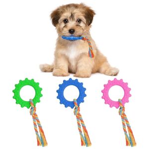 Soothe Itchy Teeth with these Soft Cotton Rope Chew Toys for Small to Medium Puppies