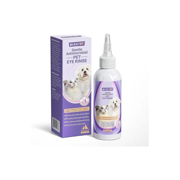 Soothe and Clean Irritated Eyes in Dogs and Cats with Gentle Formula Pet Eye Drops