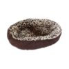 Soothing Animal Print Pet Bed for Small Pets, Soft and Supportive