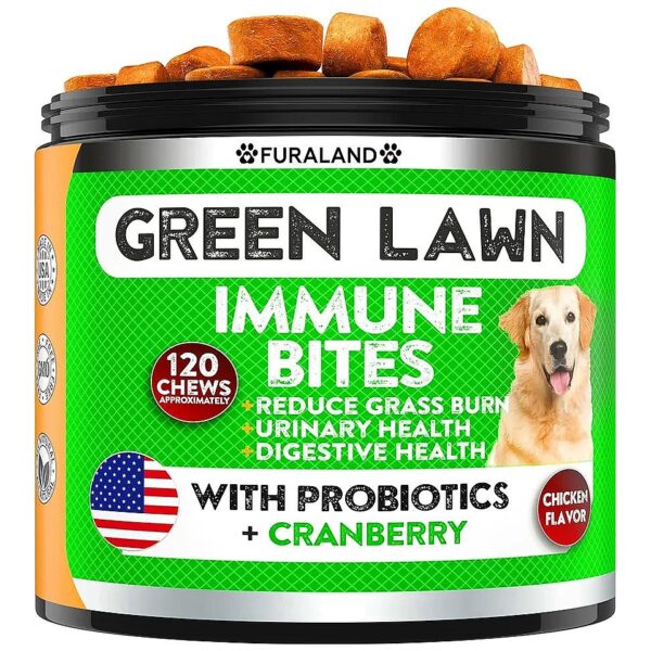 Soothing Green Lawn Bites for Dogs with Urinary Tract Issues and Healthy Digestion