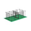 Space Saving Pet Playpen with Oxford Mat and Iron Mesh for Small Animals