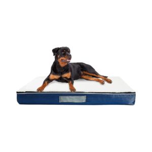 Spacious Orthopedic Dog Bed for Large Breeds with Egg Crate Foam and Waterproof Cover