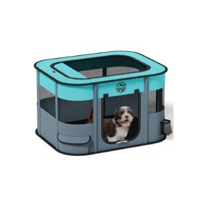 Spacious Pet Playpen for Small Dogs and Cats with Portable Design and Breathable Mesh