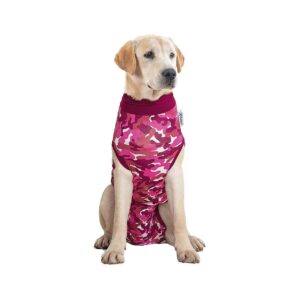 Spay and Neutering Dog Surgery Recovery Suit for Dogs with Adjustable Neck and Leg Straps