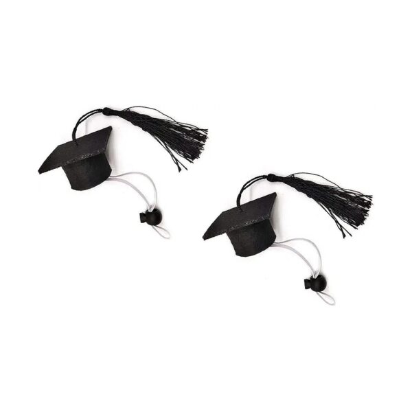 Special Occassion Small Animal Graduation Caps with Tassel Photo Props for Pets Black