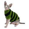 Sphynx Cat Warm Winter Pajamas Turtleneck Sweater Coat Medium