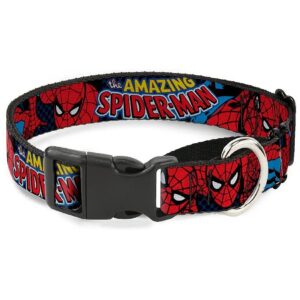 Spider Man Multi Color Dog Martingale Collar 11-17 inches 1 inch wide