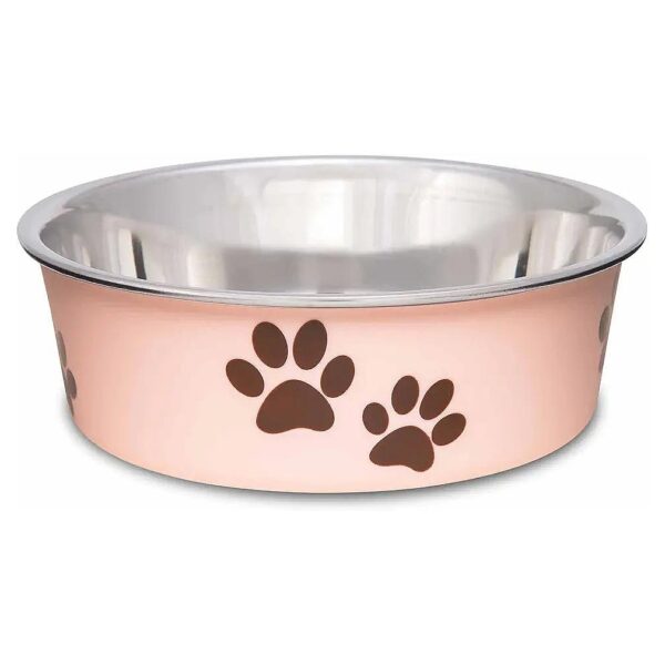 Spill Proof Resin Dog Bowl in Paparazzi Pink for Small Breeds Multiple Pets