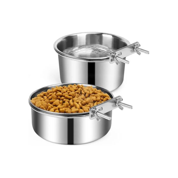 Spill-Proof Stainless Steel Dog Food Bowl for Medium and Large Breed Dogs