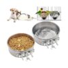 Spill-Proof and Durable Stainless Steel Pet Bowls for Large and Small Animals