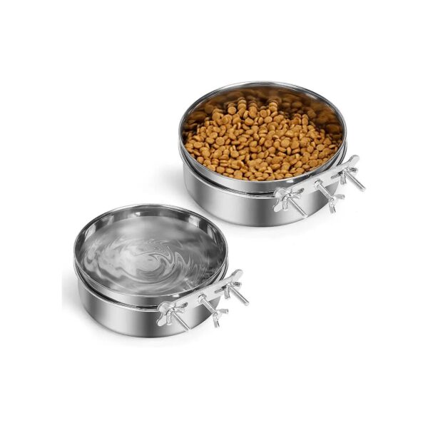 Spill Water Food Bowl, 2-Size Bowls for Dogs, Cats, and Small Animals, Easy Clean Design