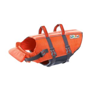 Splash Orange Dog Life Jacket Medium Size Adjustable Dog Life Jacket for Swimming Safety