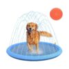 Splash Pad with Flying Disc for Dogs 59 Inch Thickened Durable Pool