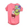 SpongeBob SquarePants Patrick Pink Shirt and Green Bandana Combo for Small Size Dogs