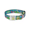 SpongeBob and Friends Dog Collar with Large Seatbelt Buckle Design