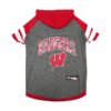 Sports Team Hoodie for Small Pets featuring Wisconsin Badgers Logo