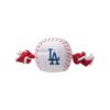 Sporty MLB Baseball Rope Toy for Pets with Official Dodgers Logo