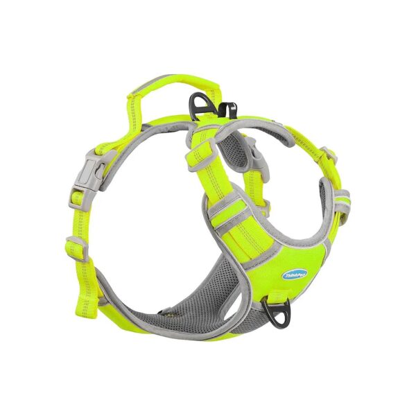 Sporty No Pull Dog Harness with Handle for Easy Control in Neon Green