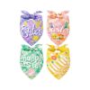 Spring Easter Dog Bandanas Soft Velvety Triangle Bibs Pet Gift Decorations