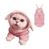 Spring and Autumn Wear Dog Sweater with Bunny Ears for Small Dogs