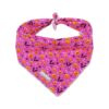 Square Cotton Dog Bib Scarf for Small to Medium Dogs Adjustable Washable Bib Scarf