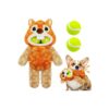 Squeaker Dog Toys with Two Balls for Small Medium and Large Dogs