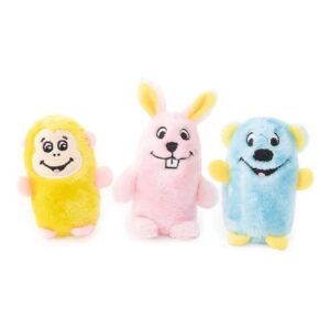 Squeakie Buddies Dog Toys, Medium Size, No Stuffing, Washable, Fun for Small Dogs