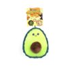 Squeaky Avocado Dog Toy for All Life Stages Plush Teeth Teasing Toy