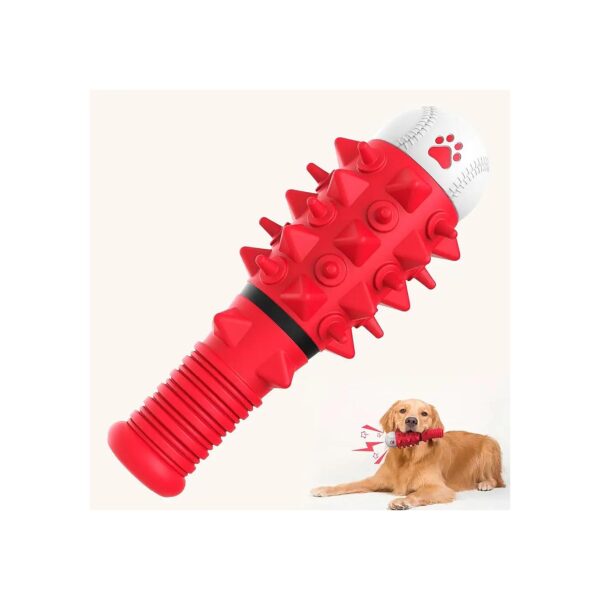 Squeaky Dog Chew Toy for Large Dogs with Milk Flavor and Unique Design