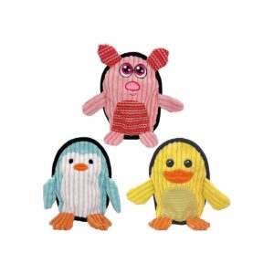 Squeaky Dog Plush Toys 3 Pack for