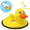 Squeaky Dog Toys Yellow Duck Sink or Swim Floating Water Games Fun Small Medium Dogs