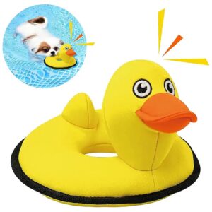 Squeaky Dog Toys Yellow Duck Sink or Swim Floating Water Games Fun Small Medium Dogs