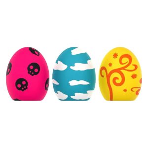 Squeaky Eggs for Small Puppies and Dogs with Soft Rubber Sound Toys