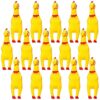 Squeaky Fun for Small Pets Mini Rubber Chicken Noisemakers 15-Pack