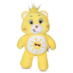 Squeaky Funshine Bear Plush Dog Toy with Soft Fabric and Crinkly Ears