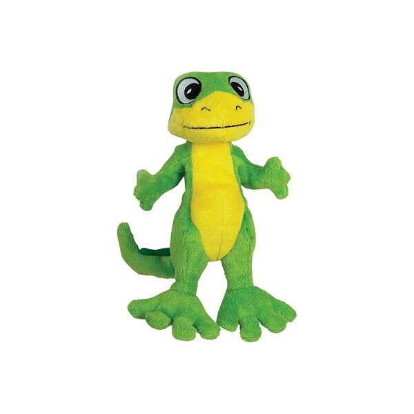 Squeaky Green Gecko Plush Dog Toy for Dogs of All Ages