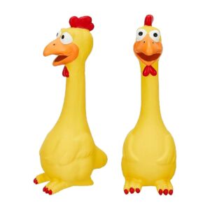 Squeaky Latex Chicken Horse Toys for Keep Horses Company and Soothe Separation Anxiety