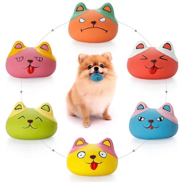 Squeaky Latex Dog Toys for Small Pet Dogs Soft and Bouncy Balls