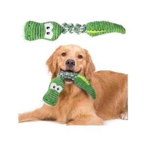 Squeaky Plush Dog Toy for Medium to Large Dogs with Convex and Concave Surfaces