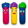 Squeaky Small Dog Toys Latex Smile Face Small Medium Breed Durable Squeaky Toys