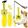 Squirrel Dog Toy with Heavy Duty Flirt Pole for Large Breeds and High Energy Dogs